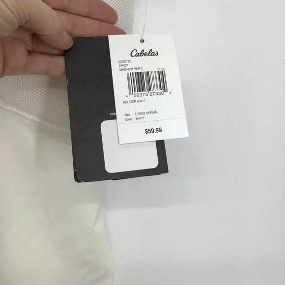 Cabela’s Tactical Holster Shirt Concealed & Carry Short Sleeve NWT Size L - Picture 12 of 13